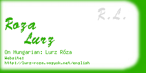 roza lurz business card